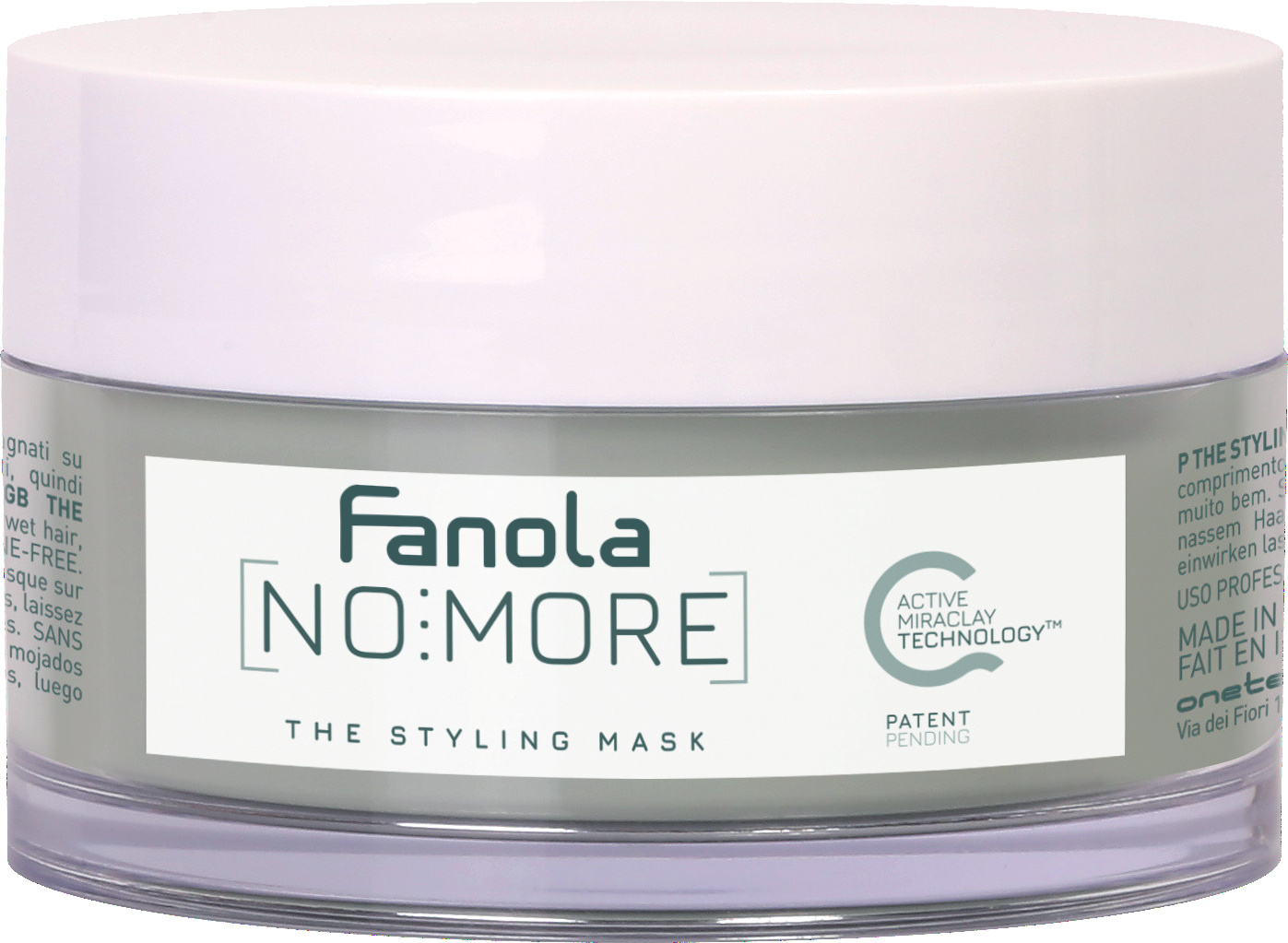 Fanola No More The Styling Mask — 3D-маска для волос с функцией контроля укладки и эластичности, 200 мл